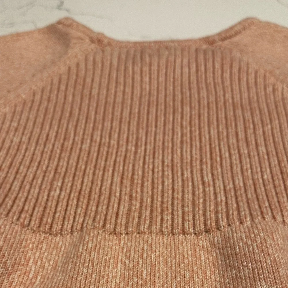 Tea knit cotton dress size 12 color dusty rose and black - Picture 6 of 7